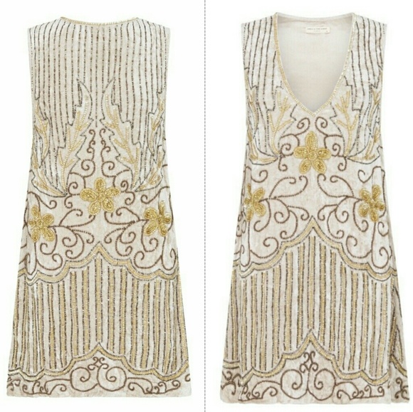 New spell designs elsa sequin dress eggnog S gold - Picture 2 of 8